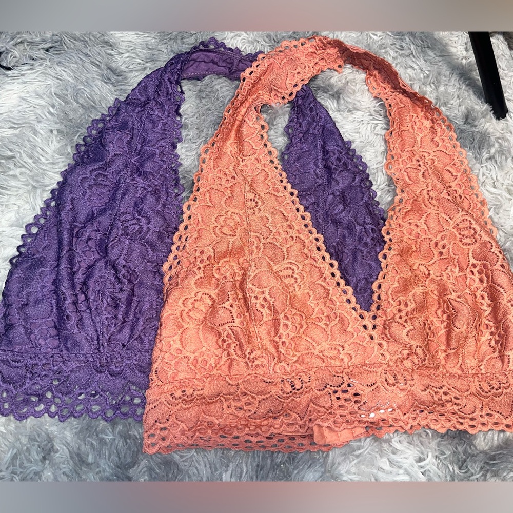 Bundle: 2 Zenana Outiftters Halter Styled Bralettes Size 2X